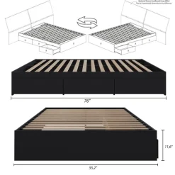 Full 3-Drawer Storage Bed (54