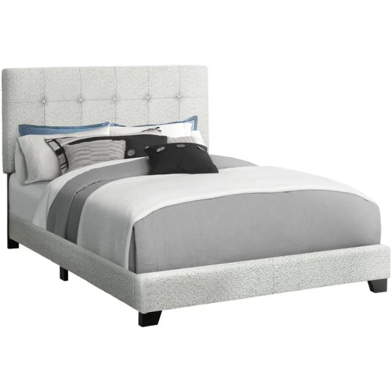 Full Fabric Bed with Headboard (54") - Monarch