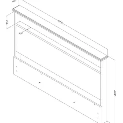 Full Headboard with Storage (54