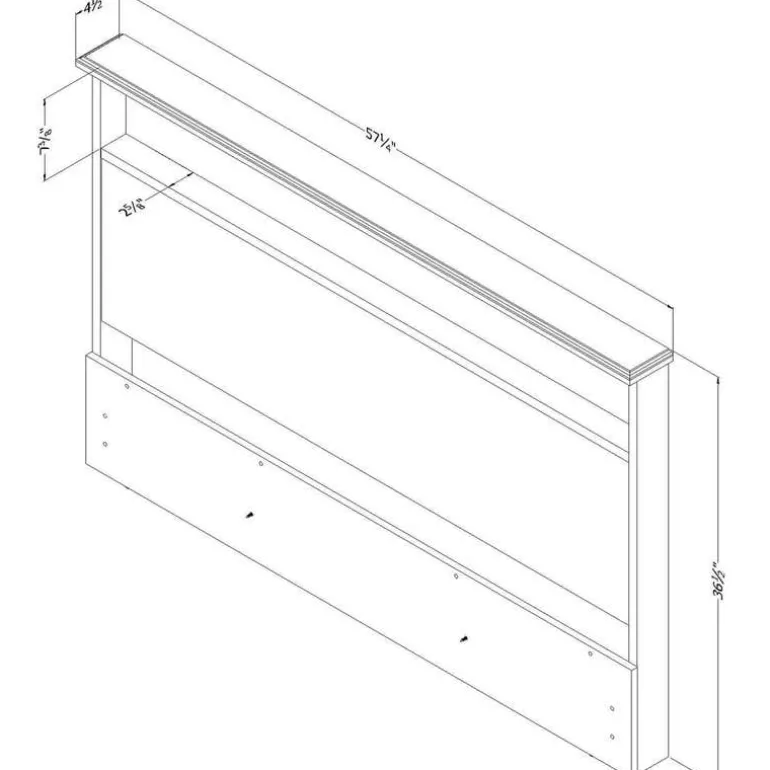 Full Headboard with Storage (54") - South Shore