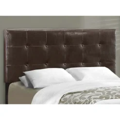 Full Leather-Look with Headboard (54") - Monarch