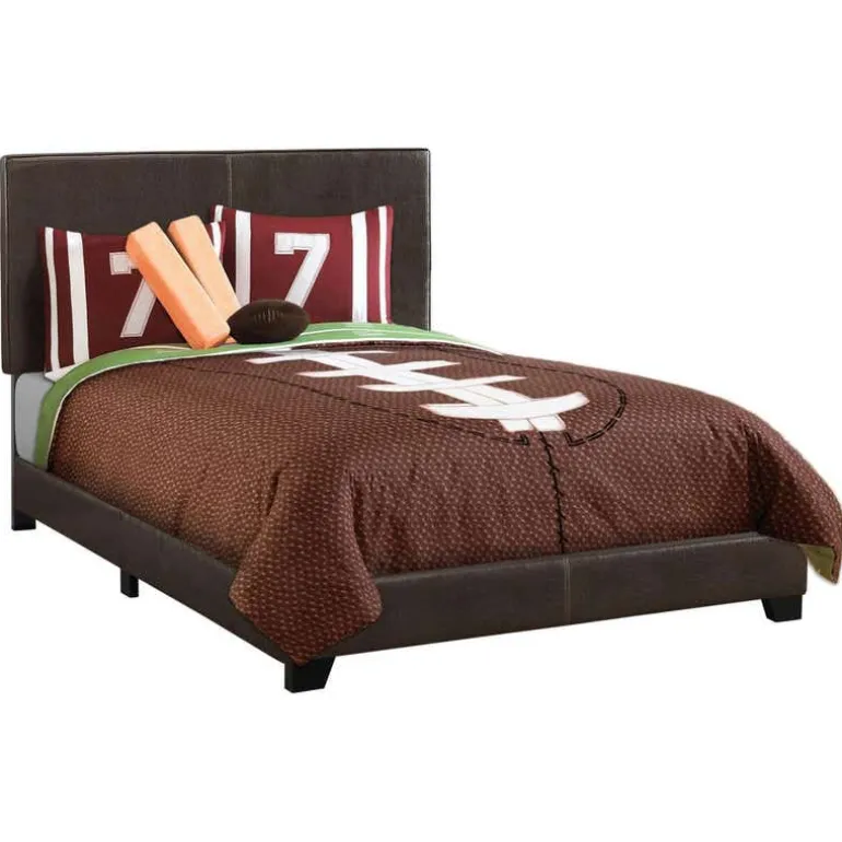 Full Leather-Look with Headboard (54") - Monarch
