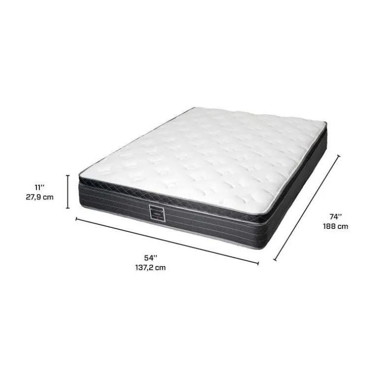 Full Medium-Firm Mattress with Springs - 54"