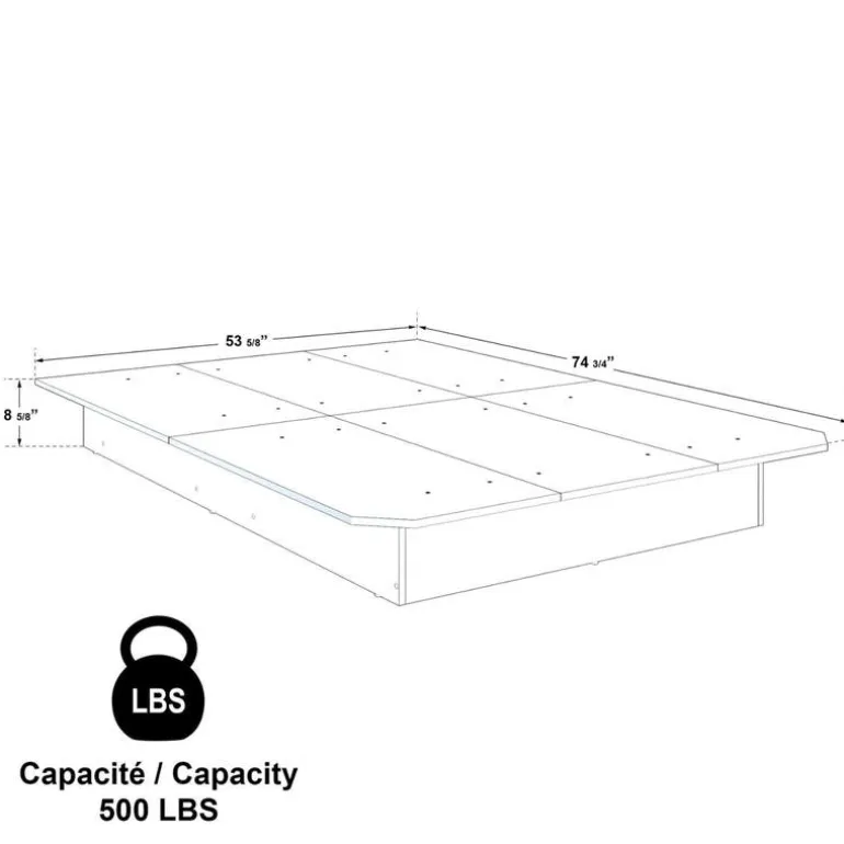 Full Platform Bed (54")