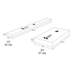 Full Platform Bed (54'')