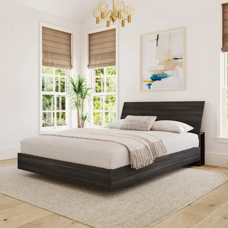 Full Platform Bed and Headboard (54") - Nexera