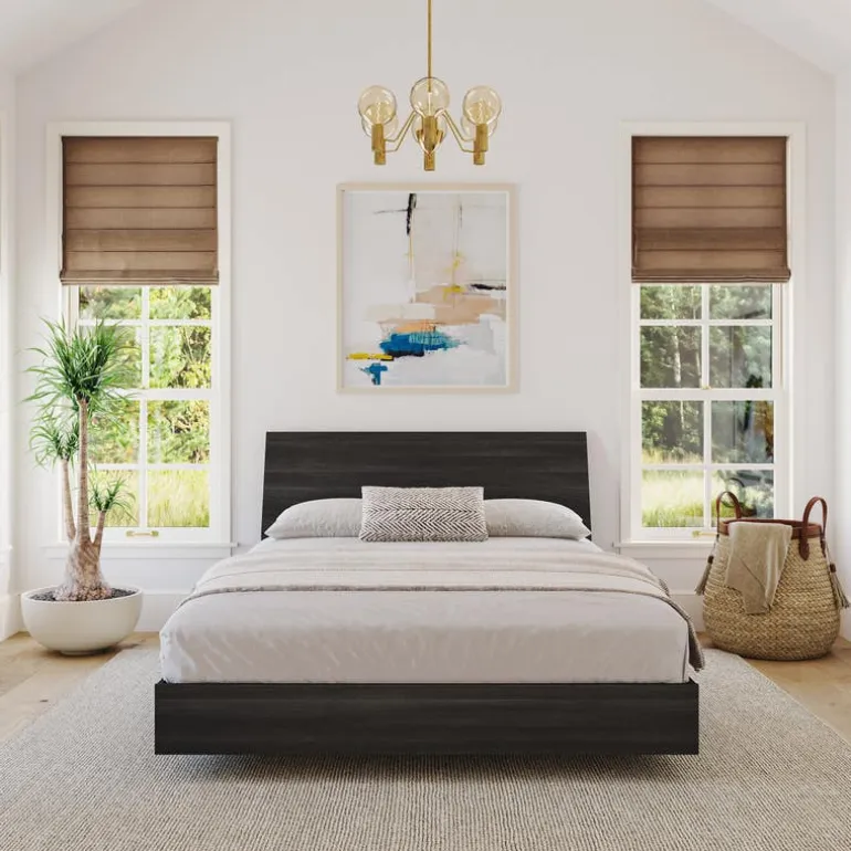 Full Platform Bed and Headboard (54") - Nexera