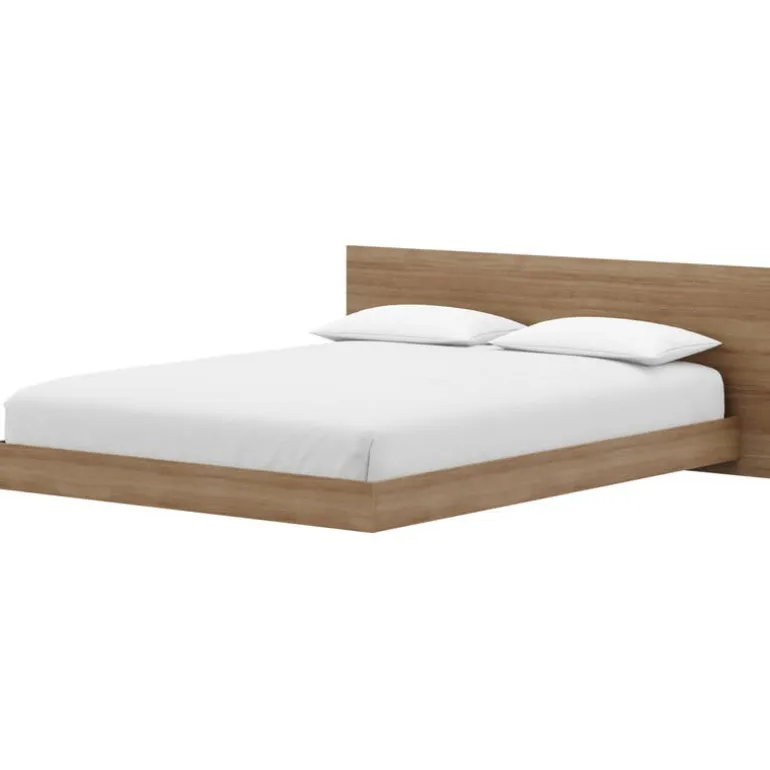 Full Platform Bed with Headboard (54") - Nexera
