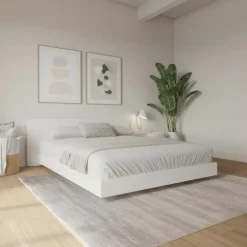 Full Platform Bed with Headboard (54