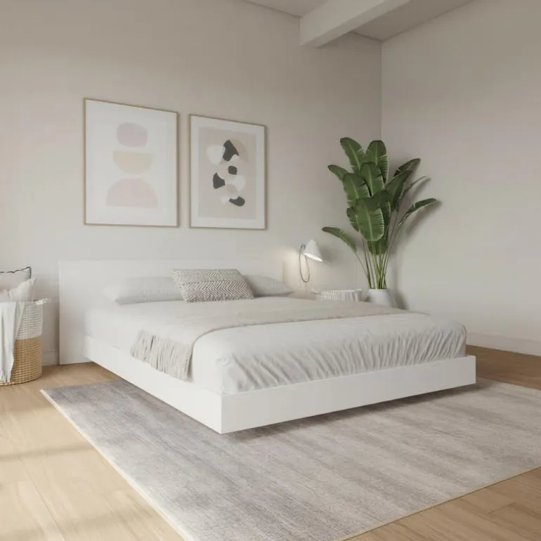 Full Platform Bed with Headboard (54") - Nexera