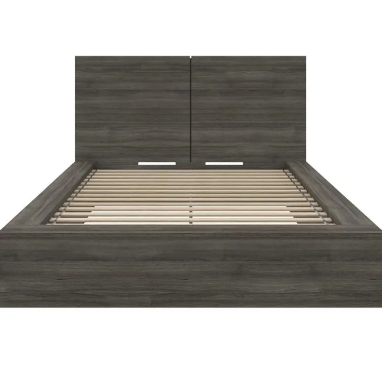 Full Platform Bed with Headboard (54") - Nexera