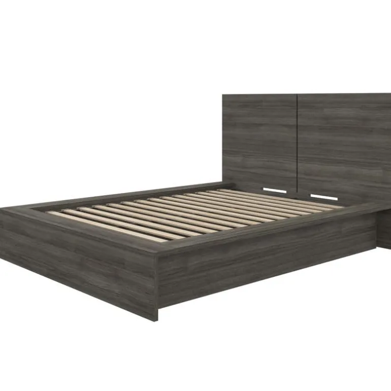 Full Platform Bed with Headboard (54") - Nexera