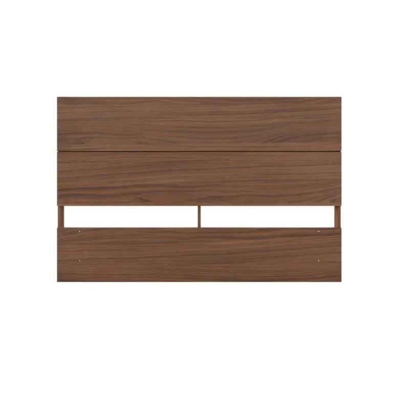 Full Size Panel Headboard, Walnut - Nexera