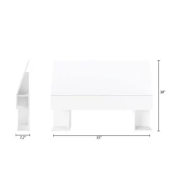 Full Size Panel Headboard, White - Nexera