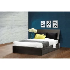 Full Size Panel Headboard, Ebony - Nexera