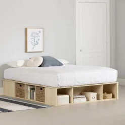 Full Storage Bed with Baskets (54") - South Shore