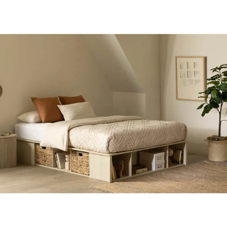 Full Storage Bed with Baskets (54") - South Shore