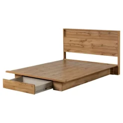 Full/Queen Bed with 1-Drawer Storage and Headboard (54