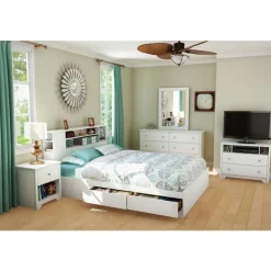 Full/Queen Bookcase Headboard (54/60'') - South Shore