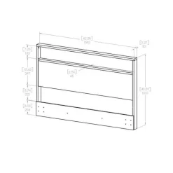 Full/Queen Headboard (54/60'') - South Shore