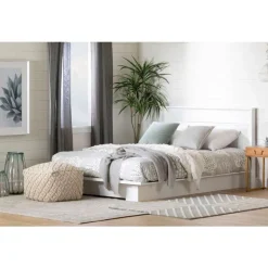Full/Queen Platform Bed (54"/60'') - South Shore