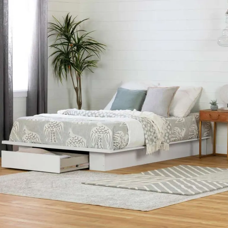 Full/Queen Platform Bed (54"/60'') - South Shore