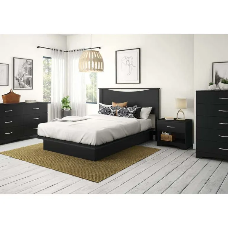 Full/Queen Platform Bed (54"/60'') - South Shore