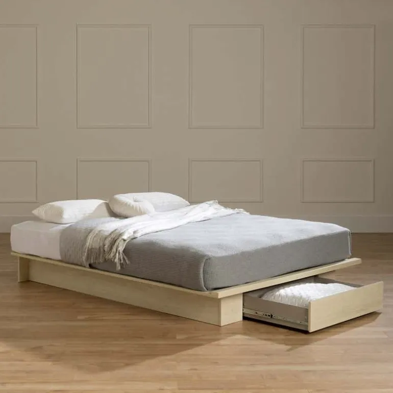 Full/Queen Platform Bed with 1-Drawer Storage (54"/60") - South Shore