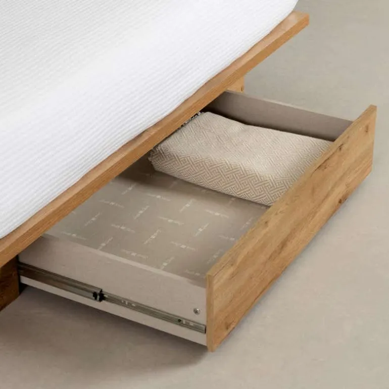 Full/Queen Platform Bed with 1-Drawer Storage (54"/60") - South Shore