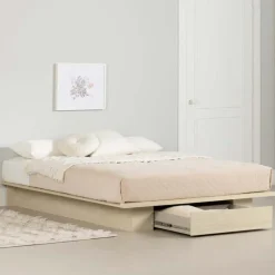 Full/Queen Platform Bed with 1-Drawer Storage (54