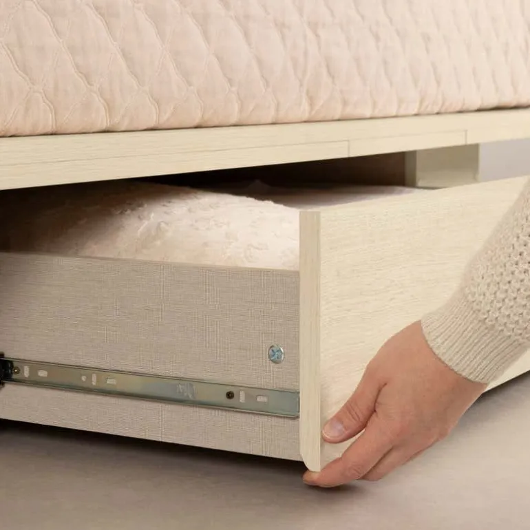 Full/Queen Platform Bed with 1-Drawer Storage (54"/60") - South Shore
