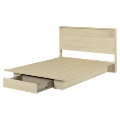 Full/Queen Platform Bed with 1-Drawer Storage and Headboard (54