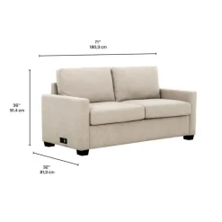 Full-Size Sleeper Sofa with USB Ports
