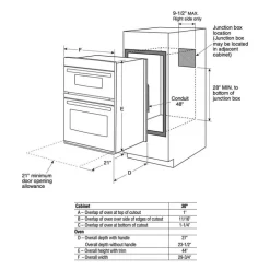 GE 30'' Built-In Microwave-Oven Combination Stainless Steel 29.75