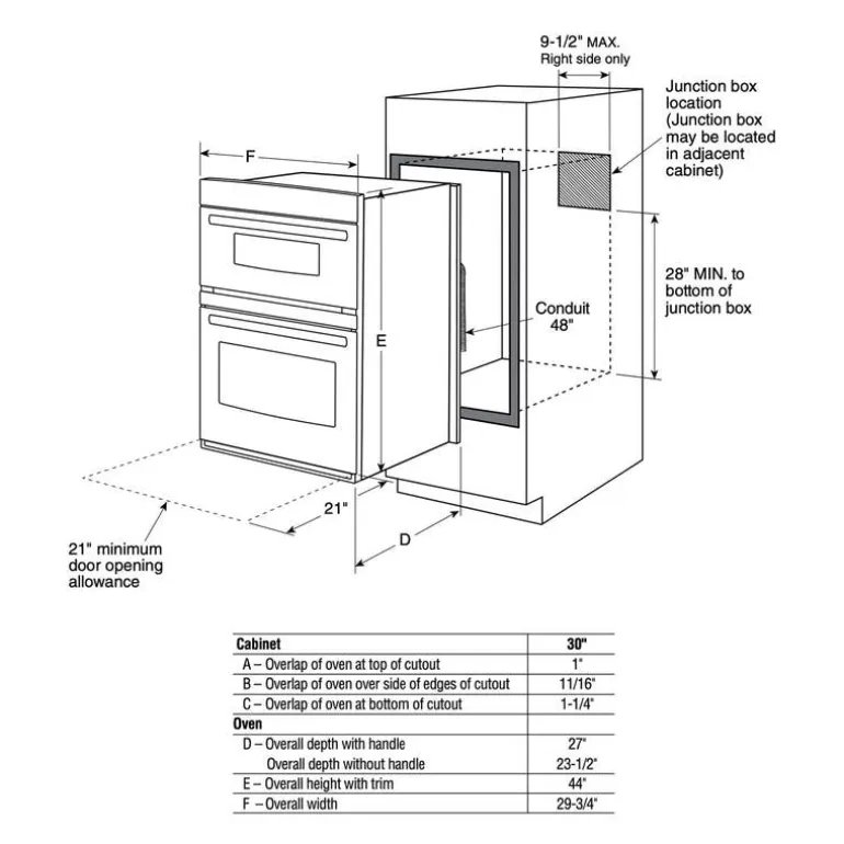 GE 30'' Built-In Microwave-Oven Combination Stainless Steel 29.75" Electric - PT7800SHSS