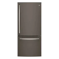 GE 20.9 Cu Ft 30 In Refrigerator Slate Bottom Freezer - GDE21DMKES