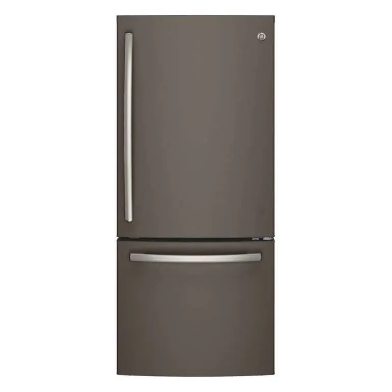 GE 20.9 Cu Ft 30 In Refrigerator Slate Bottom Freezer - GDE21DMKES