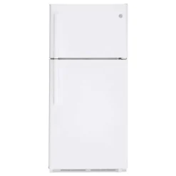 GE 18 Cu Ft 30 In Refrigerator White Top Freezer - GTE18FTLKWW