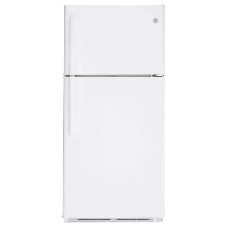 GE 18 Cu Ft 30 In Refrigerator White Top Freezer - GTE18FTLKWW