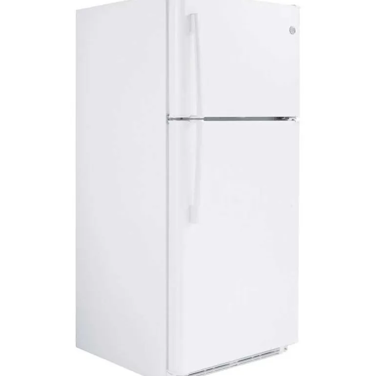 GE 18 Cu Ft 30 In Refrigerator White Top Freezer - GTE18FTLKWW