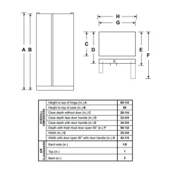 GE 25.1 Cu Ft 36 In Refrigerator Stainless Steel Side by side - GSS25IYNFS