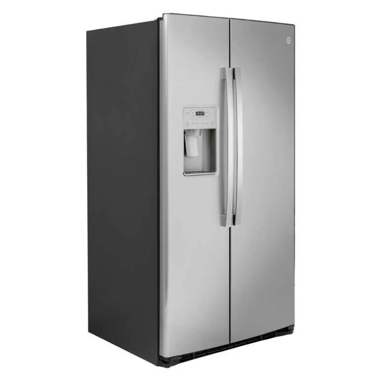 GE 25.1 Cu Ft 36 In Refrigerator Stainless Steel Side by side - GSS25IYNFS