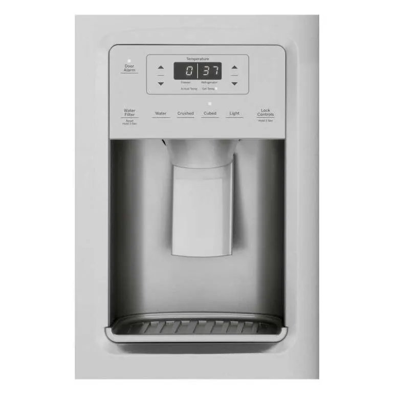 GE 25.1 Cu Ft 36 In Refrigerator Stainless Steel Side by side - GSS25IYNFS