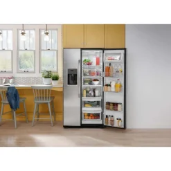 GE 23,2 Cu Ft 33 In Refrigerator Stainless Steel Side by side - GSS23GYPFS