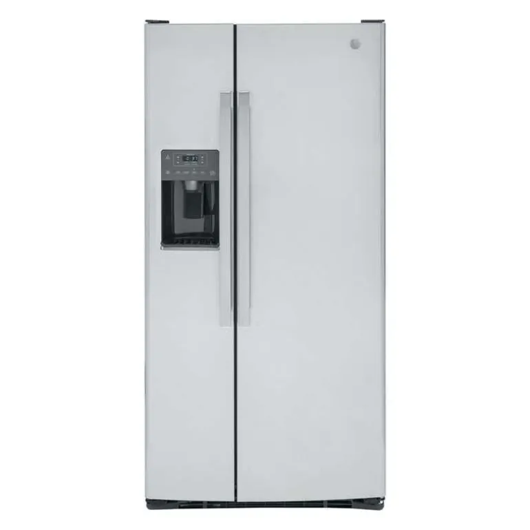GE 23,2 Cu Ft 33 In Refrigerator Stainless Steel Side by side - GSS23GYPFS