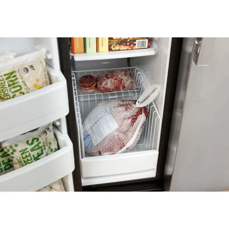 GE 23,2 Cu Ft 33 In Refrigerator Stainless Steel Side by side - GSS23GYPFS