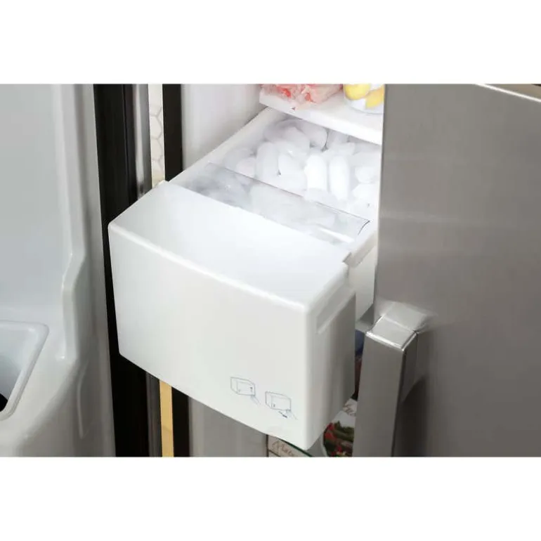 GE 23,2 Cu Ft 33 In Refrigerator Stainless Steel Side by side - GSS23GYPFS