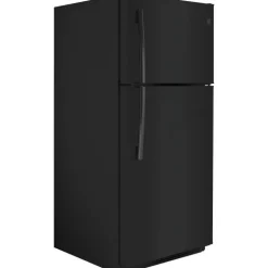 GE 18 Cu Ft 30 In Refrigerator White Top Freezer - GTE18FTLKBB
