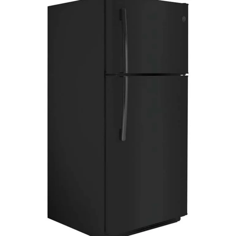 GE 18 Cu Ft 30 In Refrigerator White Top Freezer - GTE18FTLKBB