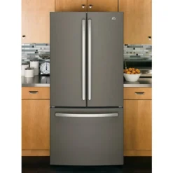 GE 18.6 Cu Ft 33 In Refrigerator Slate Bottom Freezer - GWE19JMLES